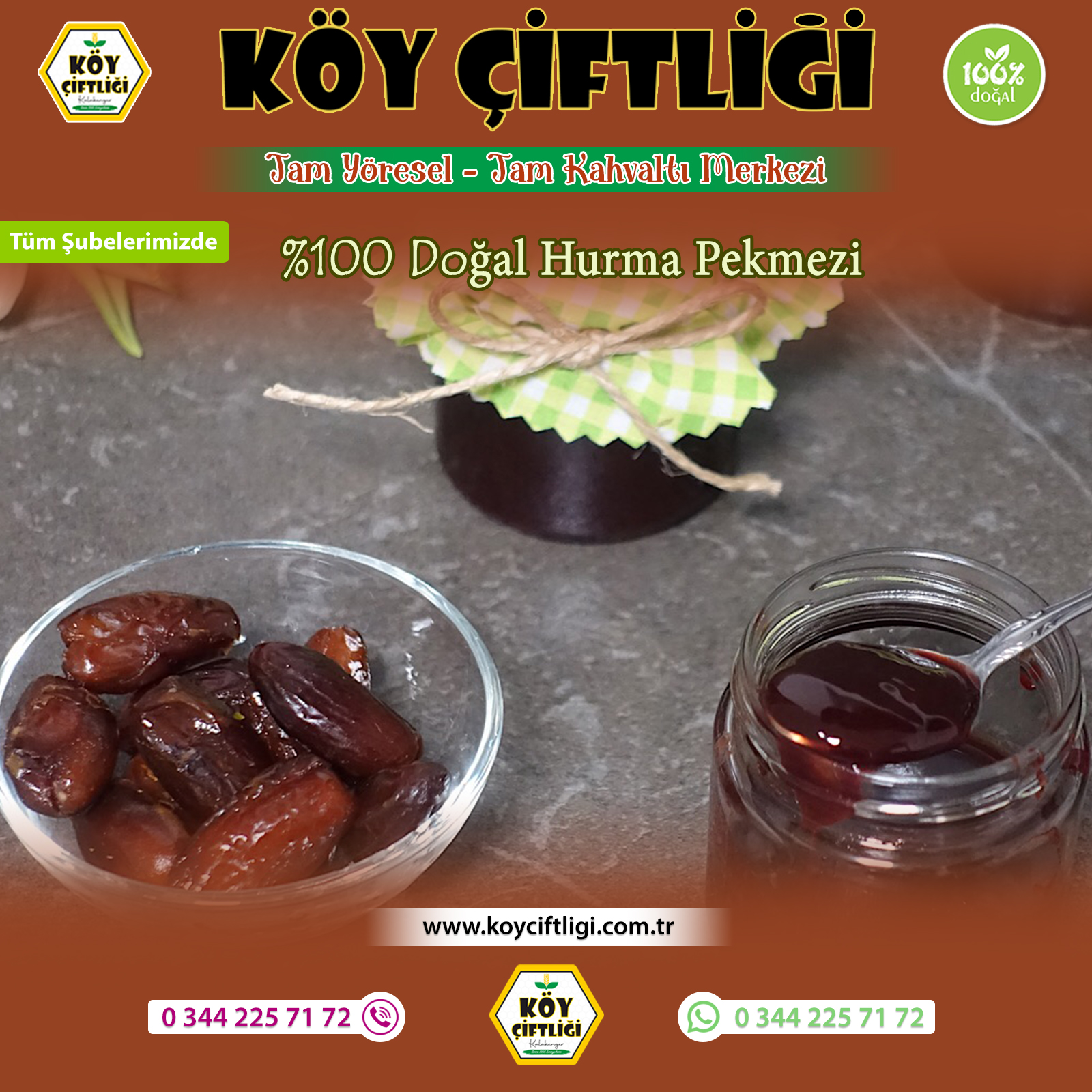 %100 Doğal Hurma Pekmezi