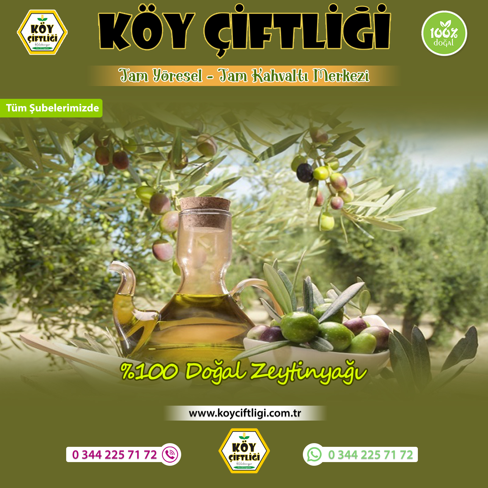 %100 Doğal Zeytinyağı