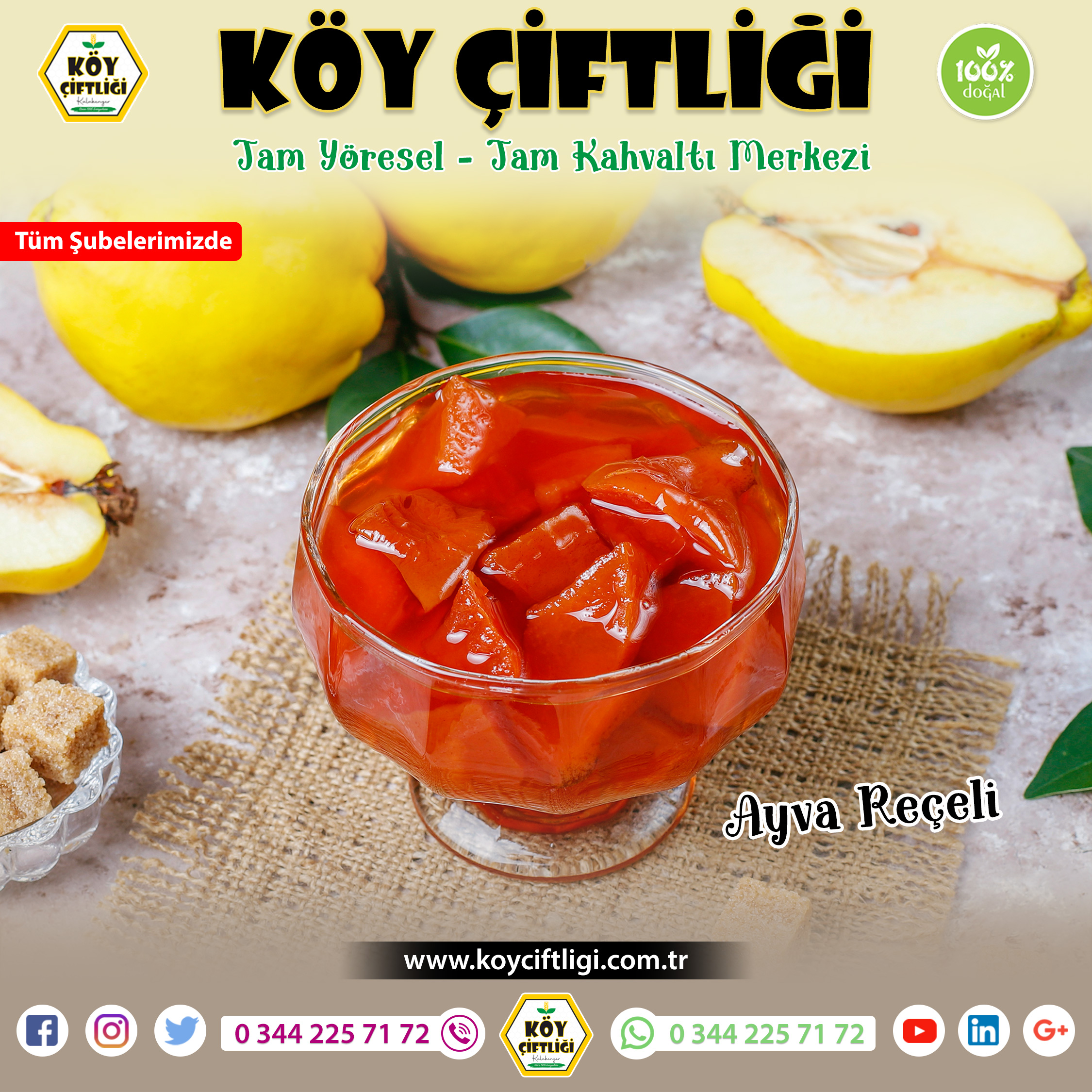 Ayva Reçeli KÖY ÇİFTLİĞİ