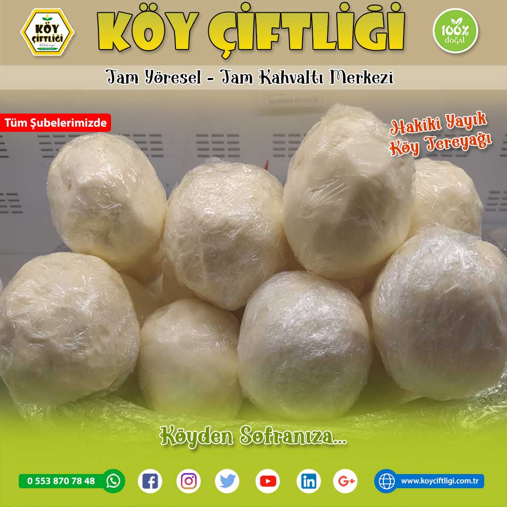 Hakiki Yayık Köy Tereyağı KÖY ÇİFTLİĞİ ’nde