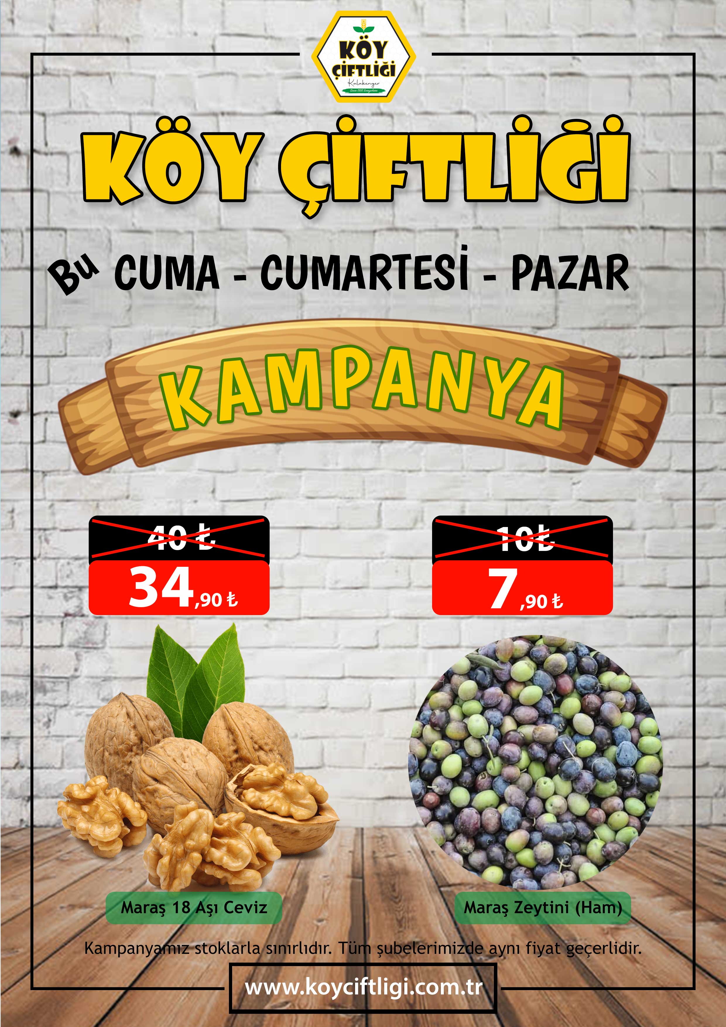 Bu Cuma, Cumartesi ve Pazar KAMPANYA