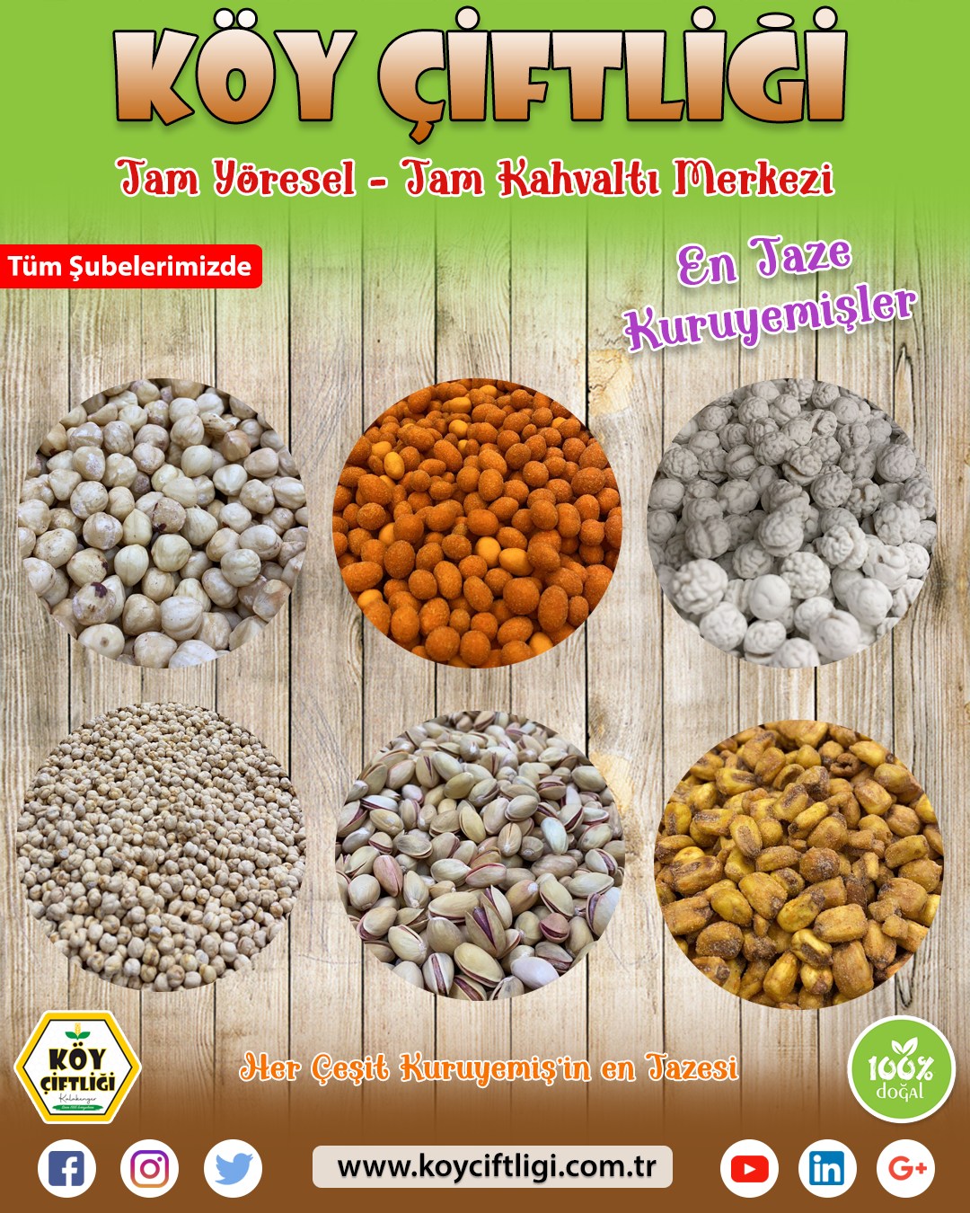 En Taze Kuruyemiş Ürünleri KÖY ÇİFTLİĞİ