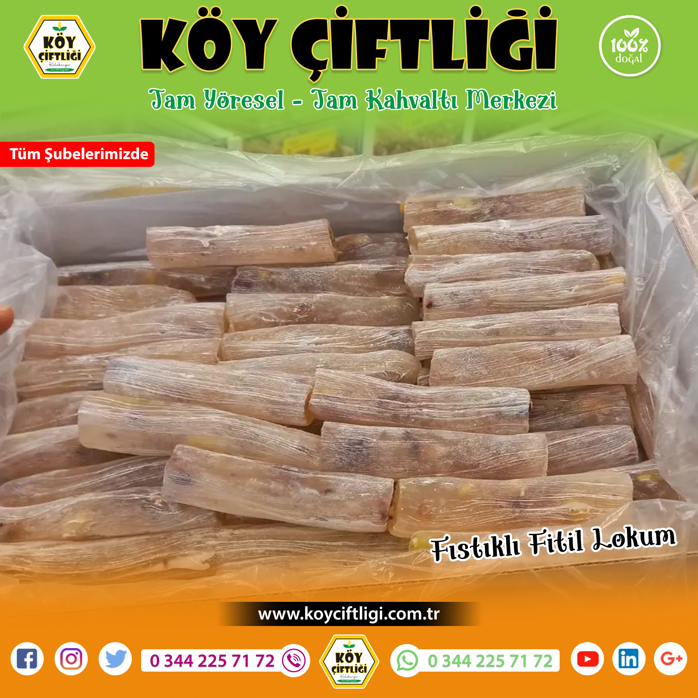 Fıstıklı Fitil Lokum