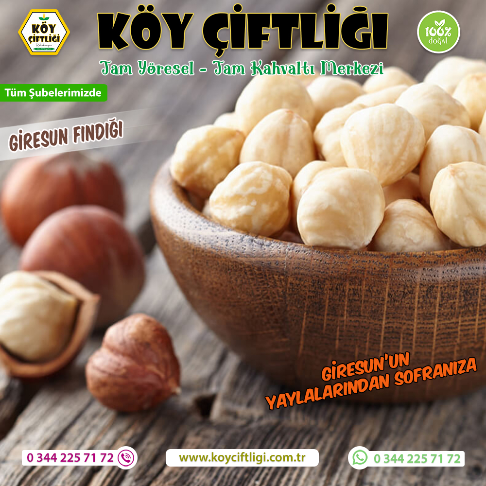 Giresun Fındığı Köy Çiftliği'nde