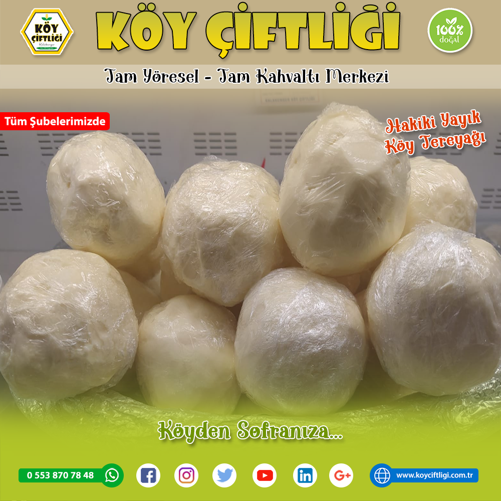 Hakiki Yayık Köy Tereyağı KÖY ÇİFTLİĞİ