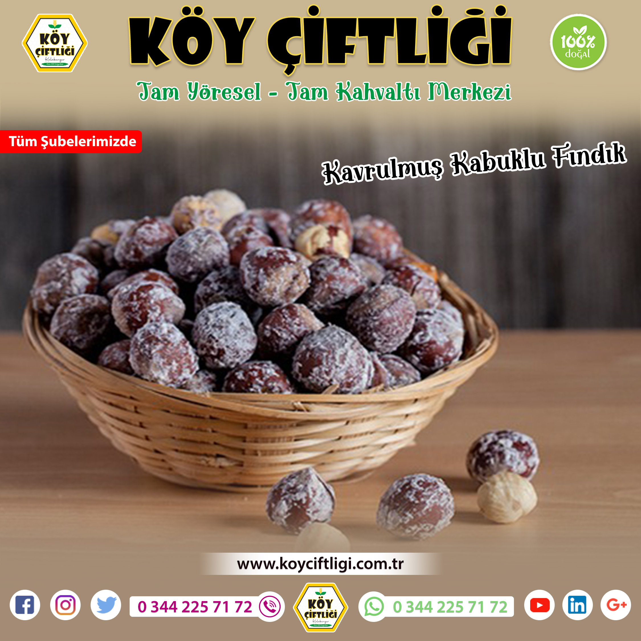 Kavrulmuş Kabuklu Fındık