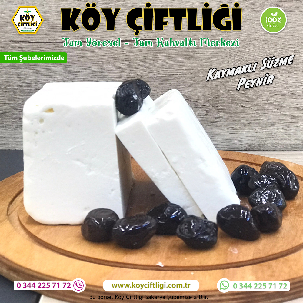 Kaymaklı Süzme Peynir Köy Çiftliği'nde