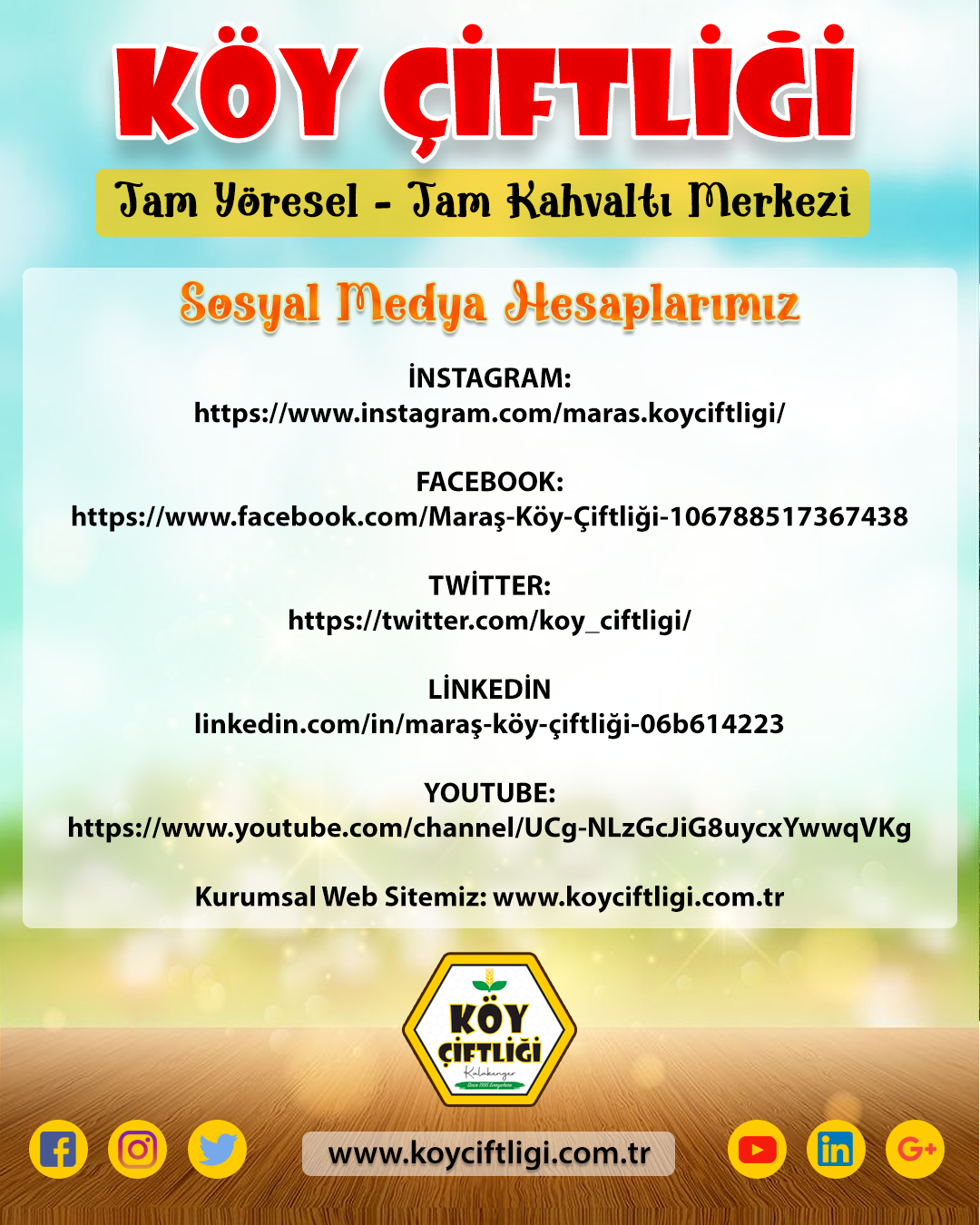 MARAŞ KÖY ÇİFTLİĞİ TAKİPTE KALIN