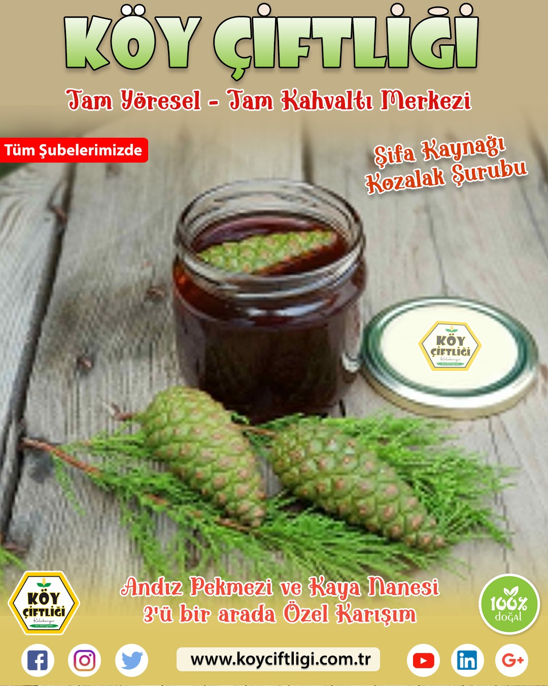 Şifa Kaynağı Andız Pekmezi ve Kaya Nanesi ile 3’ü bir arada Özel Karışım 