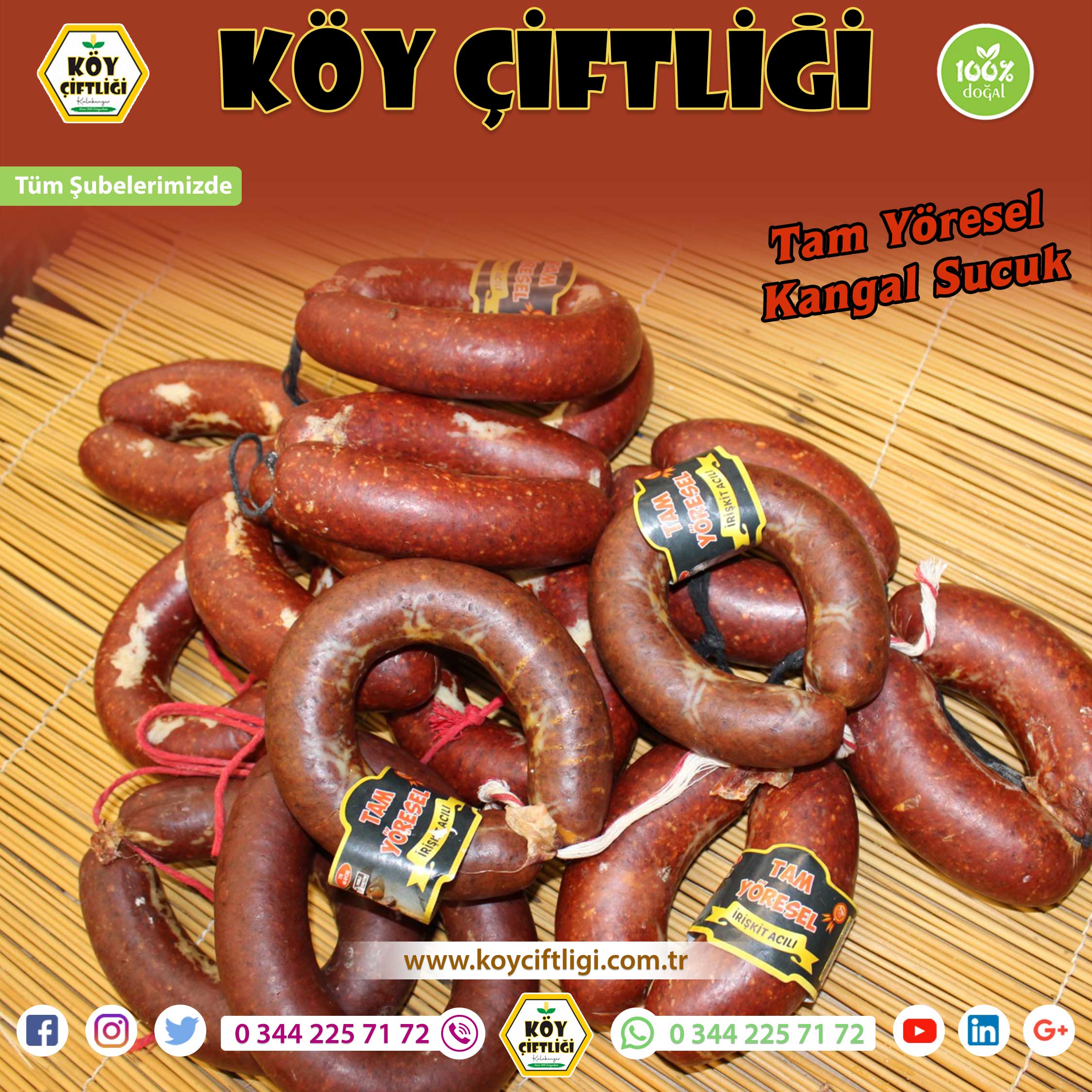 Tam Yöresel Kangal Sucuk