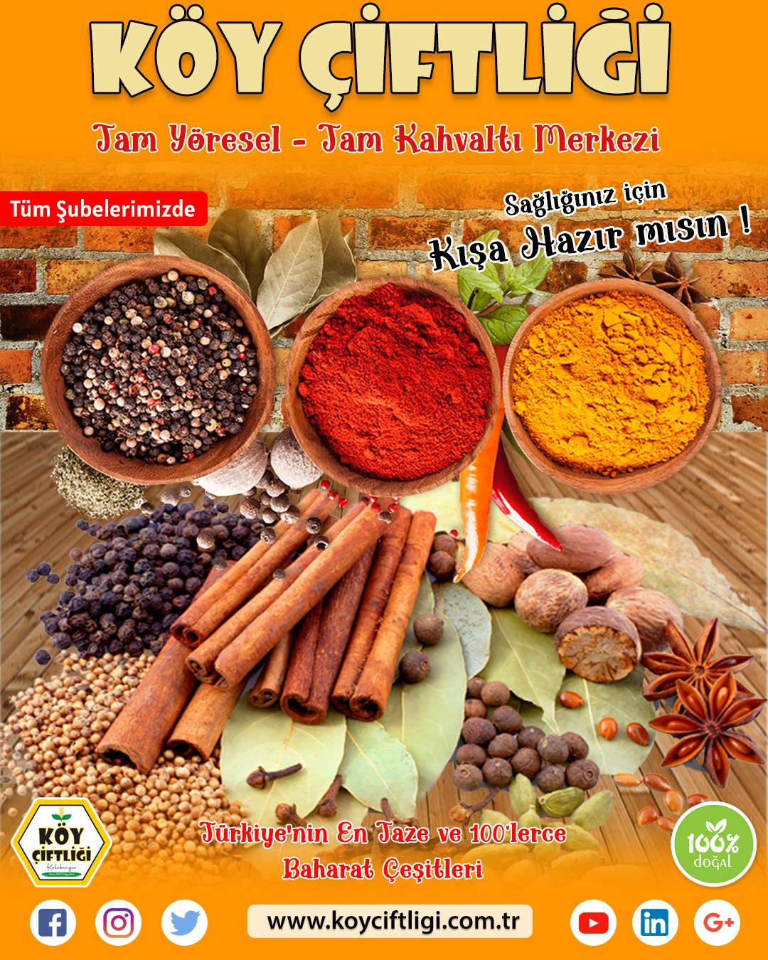 Türkiye'nin En Taze ve 100’lerce Baharat Çeşitleri