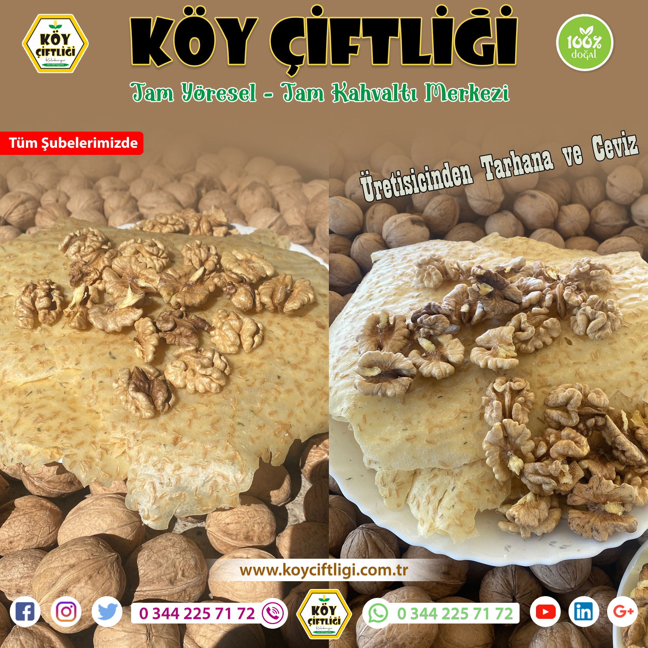 Üreticisinden Tarhana ve Ceviz