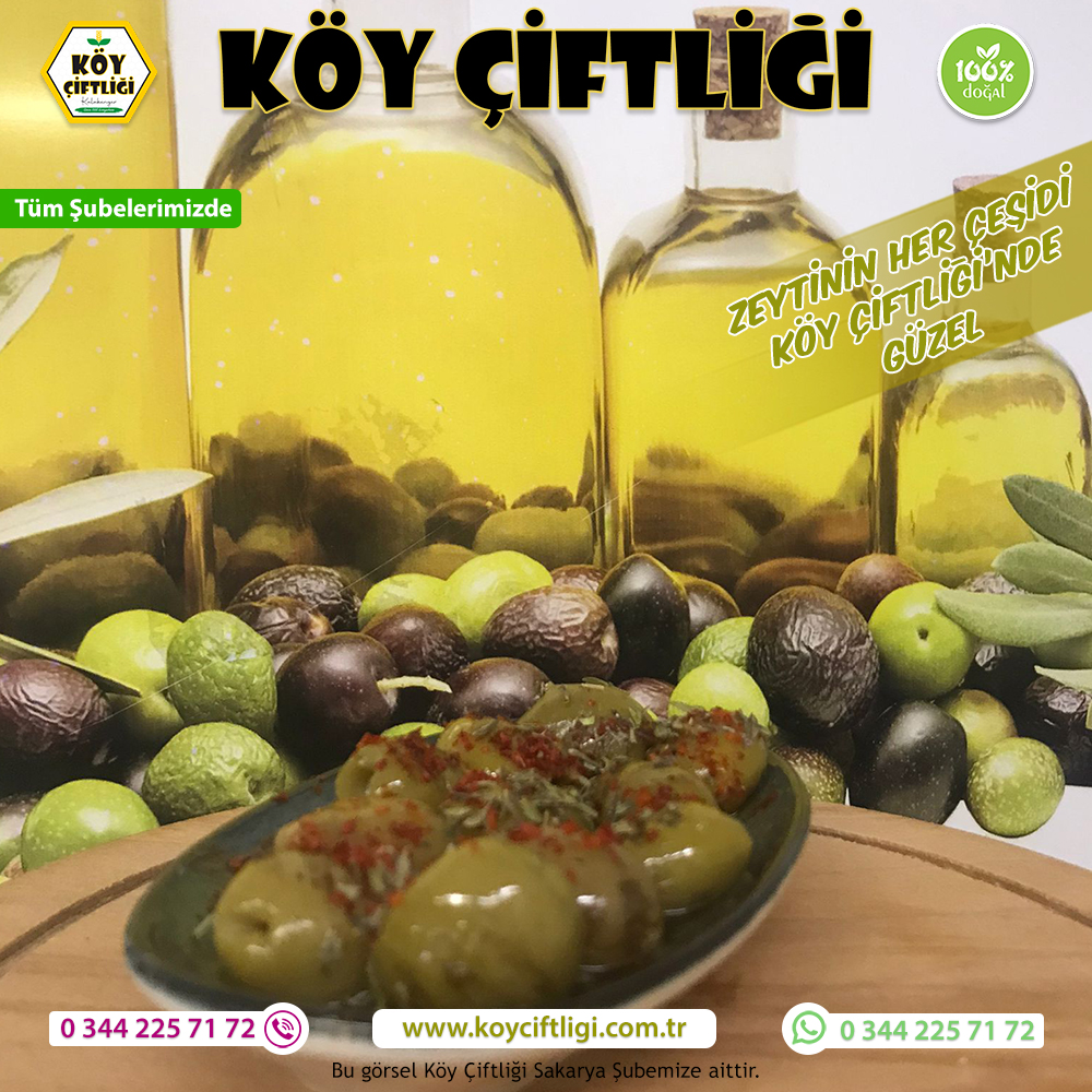 Zeytinin Her Çeşidi Köy Çiftliği'nde Güzel